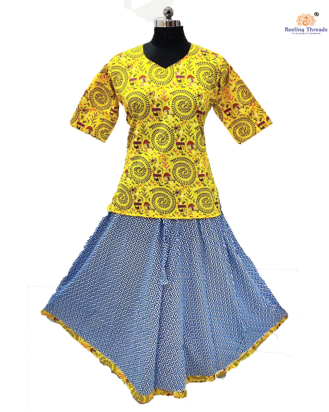 Buy online Girls Round Neck Printed Skirt Top With Dupatta from ethnic wear  for Women by Aurelia for ₹2110 at 37% off | 2024 Limeroad.com
