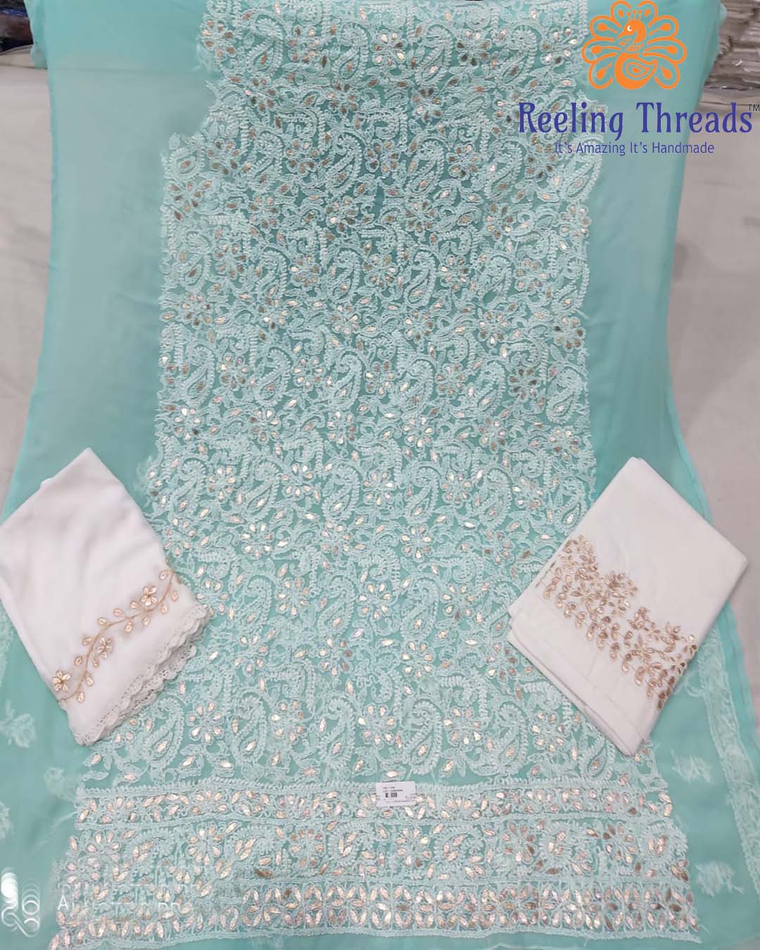 Chikankari Dress Material, for Making Textile Garments, Feature :  Comfortable, Easily Washable at Best Price in Kolkata